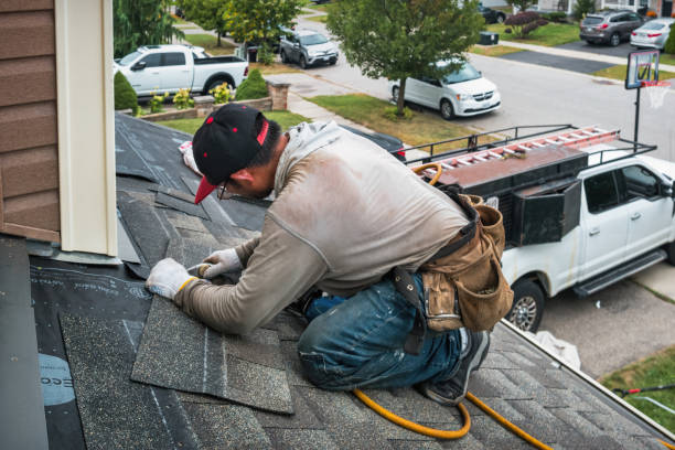 Professional Roof Replacement technician working in Chatham, IL
